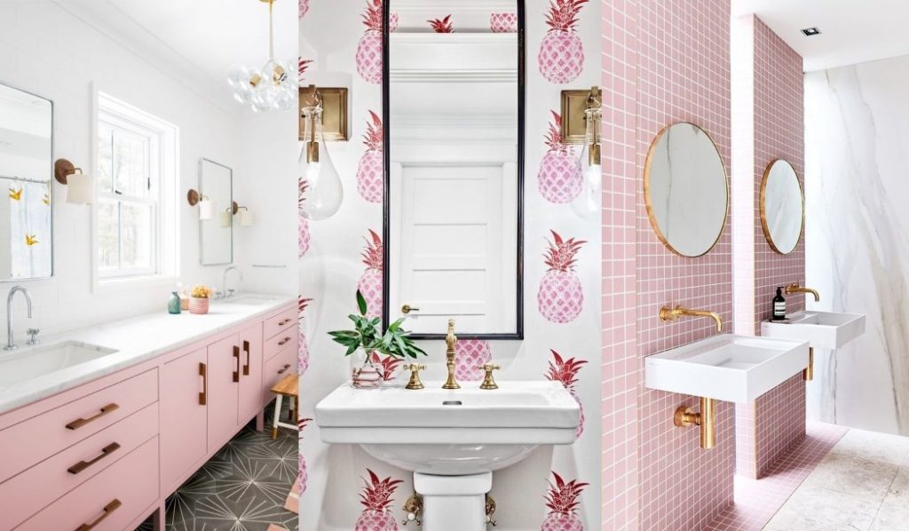 Baño rosa ¿Te atreves? 21 Baños de color rosa que te van a encantar