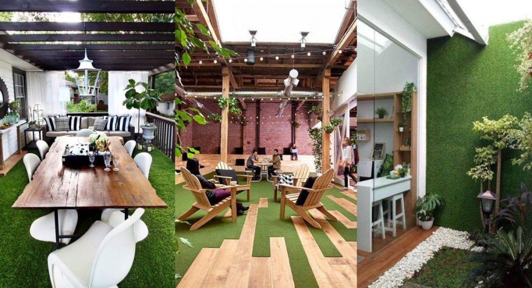 Ideas para decorar tu jardín o terraza con césped artificial