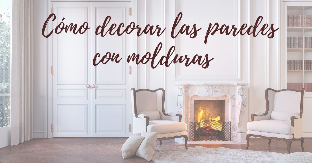 Cómo decorar las paredes con molduras